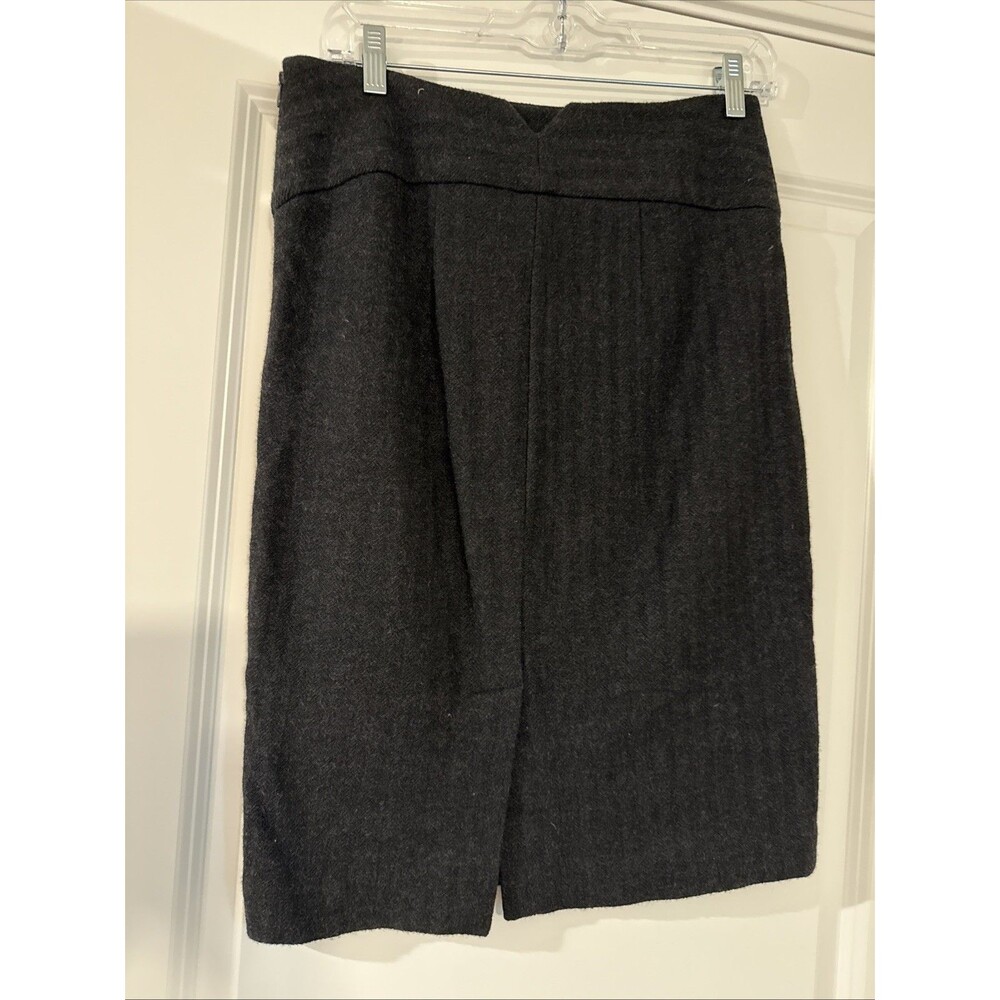 Banana Republic Black Wool Pencil Skirt Side Zip Size 8 Business - Picture 2 of 5